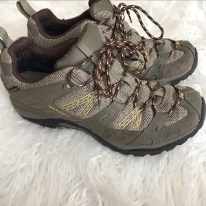 Merrill Brindle Olive hiking shoes